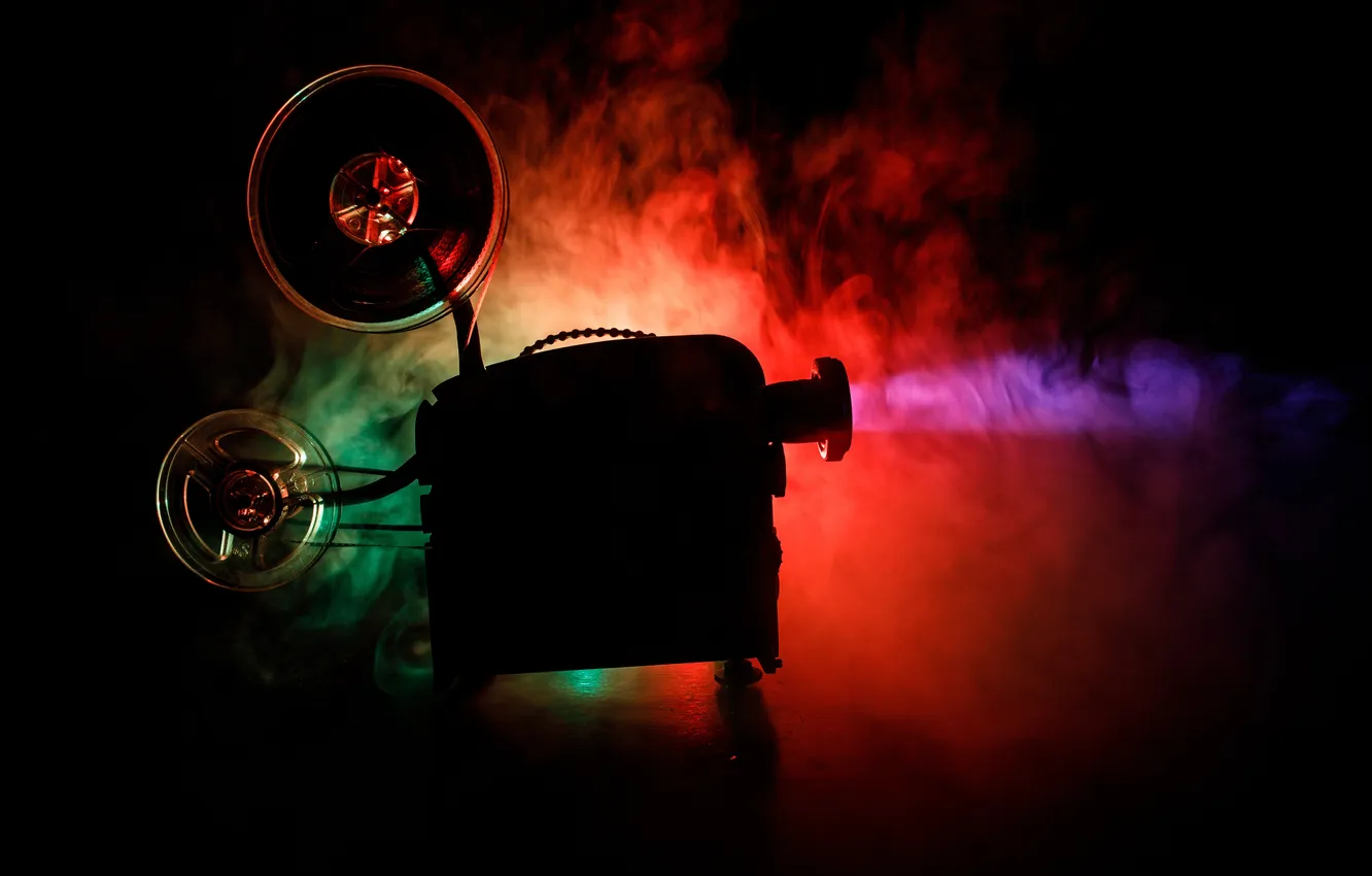 Фото обои space, vintage, studio, texture, retro, video, technology, strip