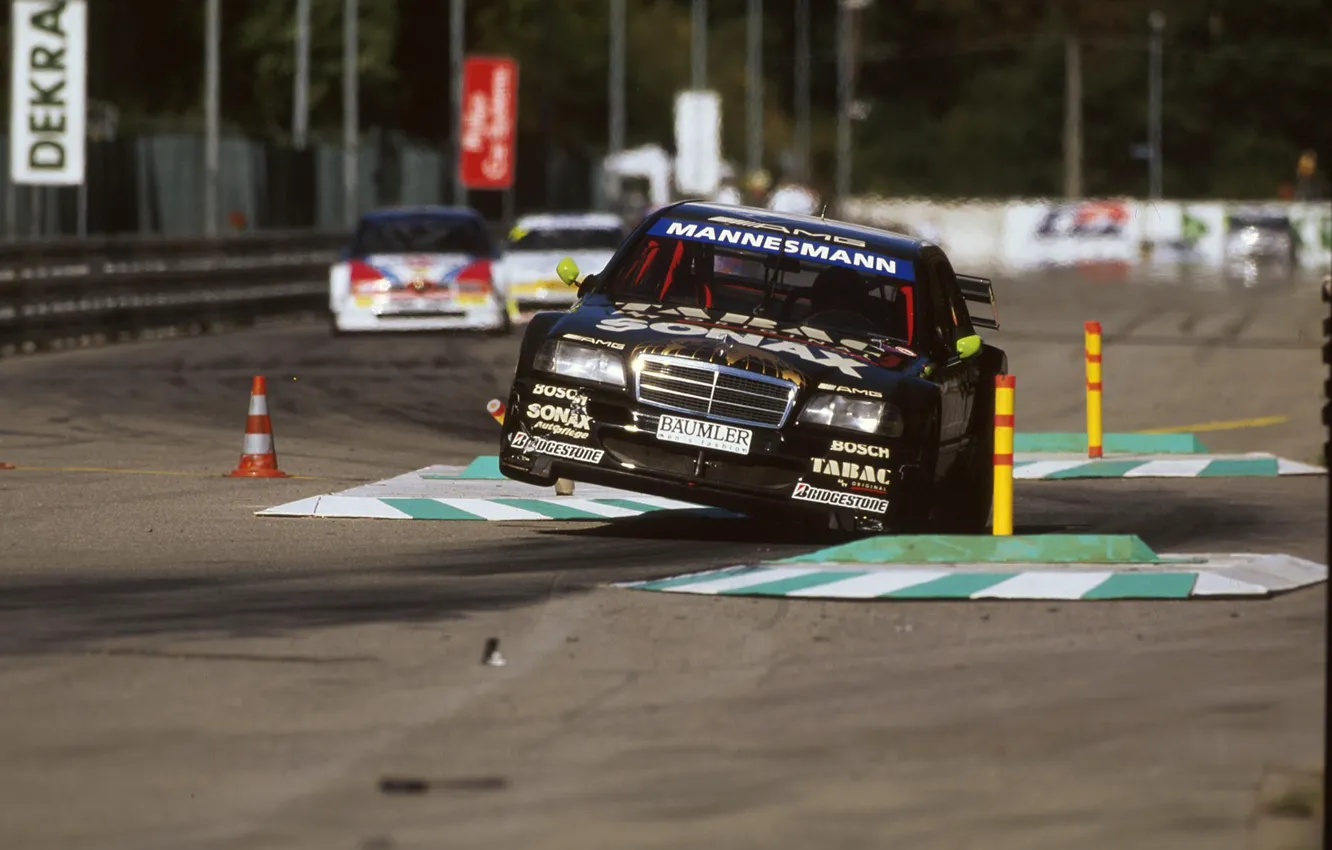 Фото обои Мерседес, Alfa Romeo, Mercedes, Old, DTM, ДТМ, Альфа Ромео, Шикана