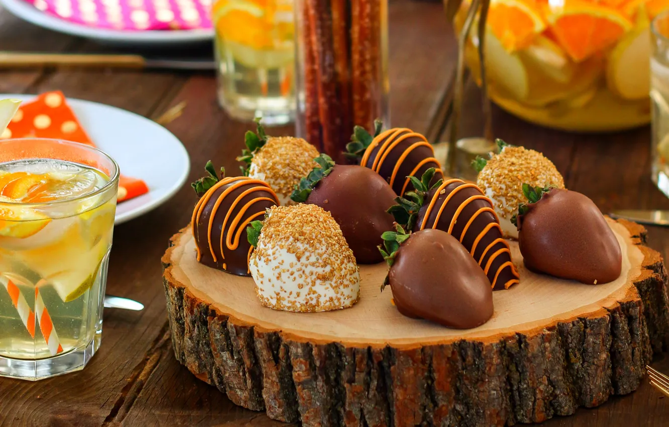 Фото обои еда, шоколад, клубника, фрукты, fruit, chocolate, strawberries
