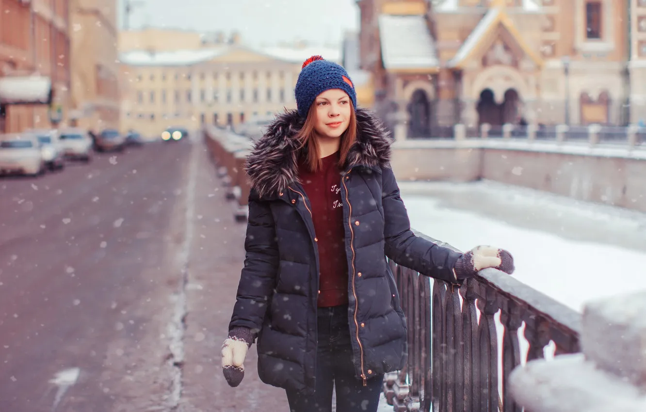 Фото обои зима, девушка, фотограф, канал, photography, photographer, Настя Данилова, Марина Полянская