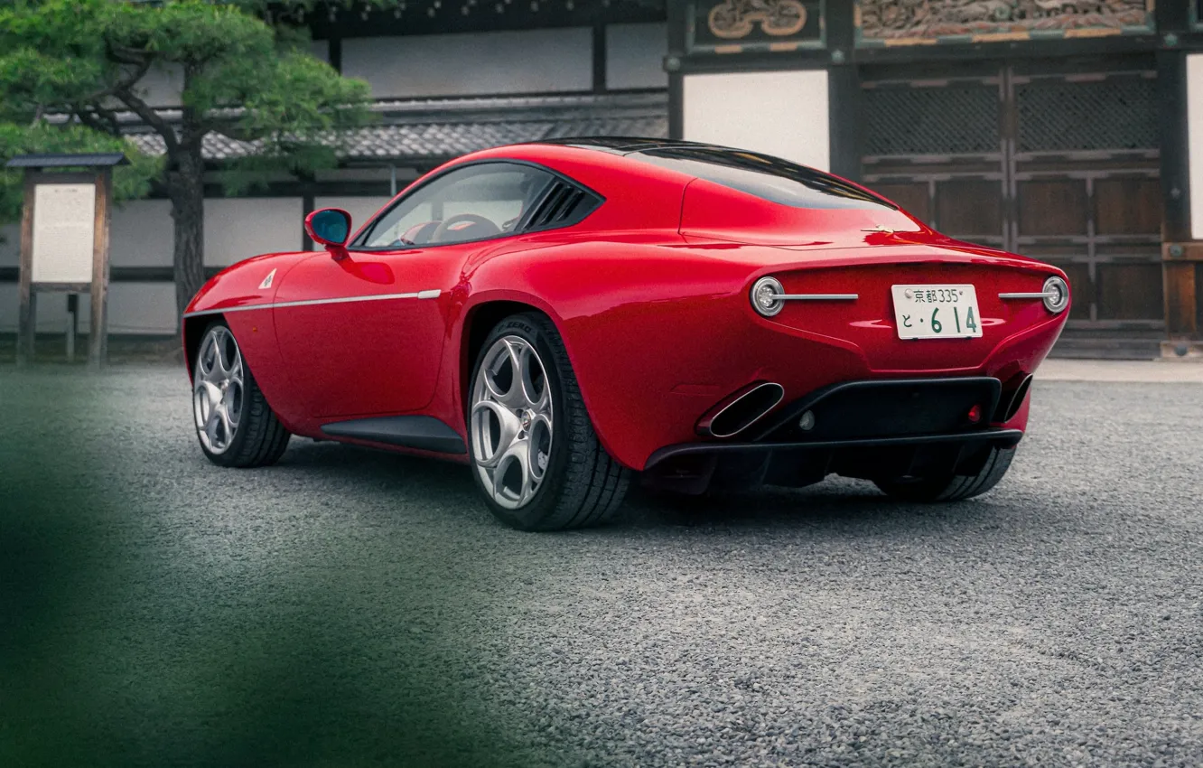 Фото обои Alfa Romeo, Disco Volante, rear view, Alfa Romeo Disco Volante С52 Vintage Edition