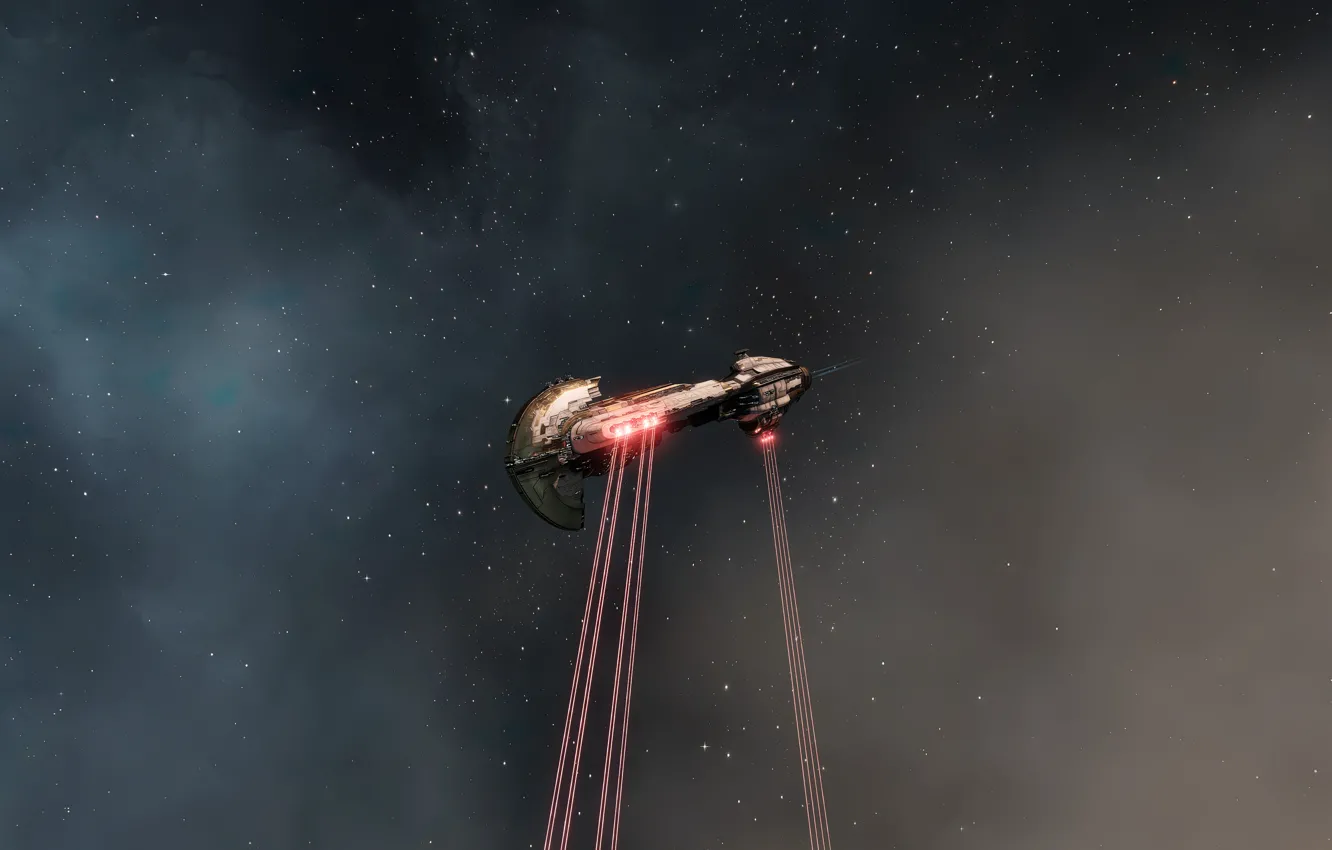 Фото обои space, eve online, battleship