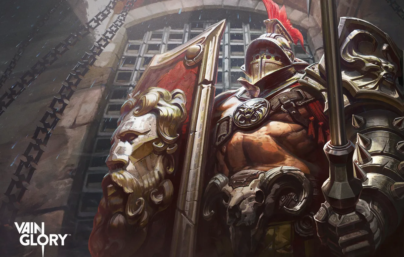 Фото обои Art, Gladiator, Illustration, Characters, Game Art, VainGlory, Hunter Schulz, by Hunter Schulz