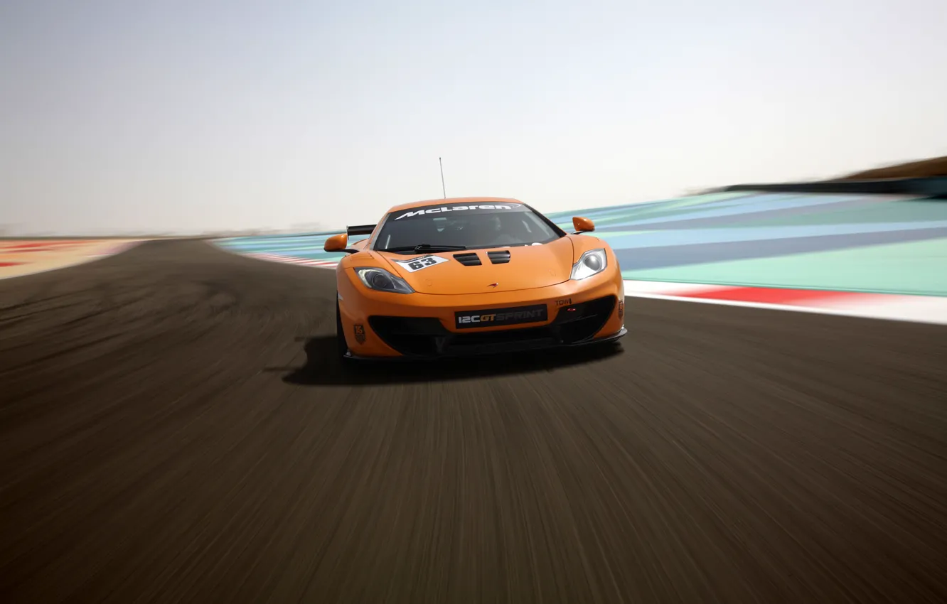 Фото обои McLaren, auto, MP4-12C, track, Sprint, superca
