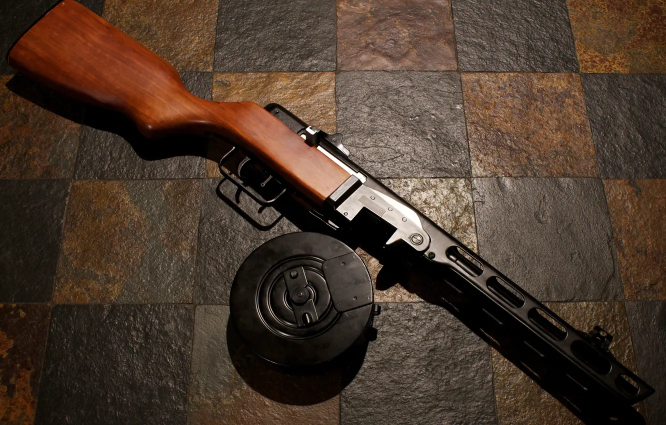 Фото обои оружие, советский, пистолет-пулемёт, ППШ, Шпагина