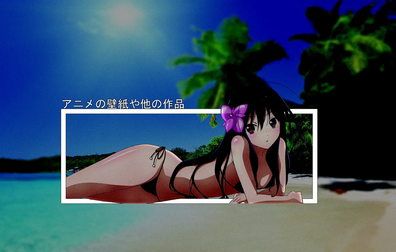 Фото обои beach, anime, madskillz anime
