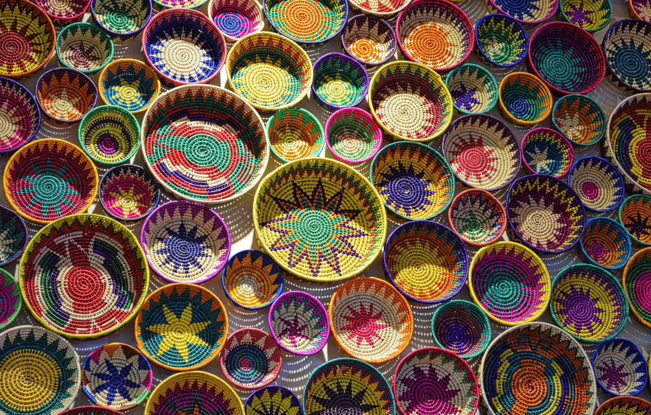 Фото обои цвет, форма, Baskets