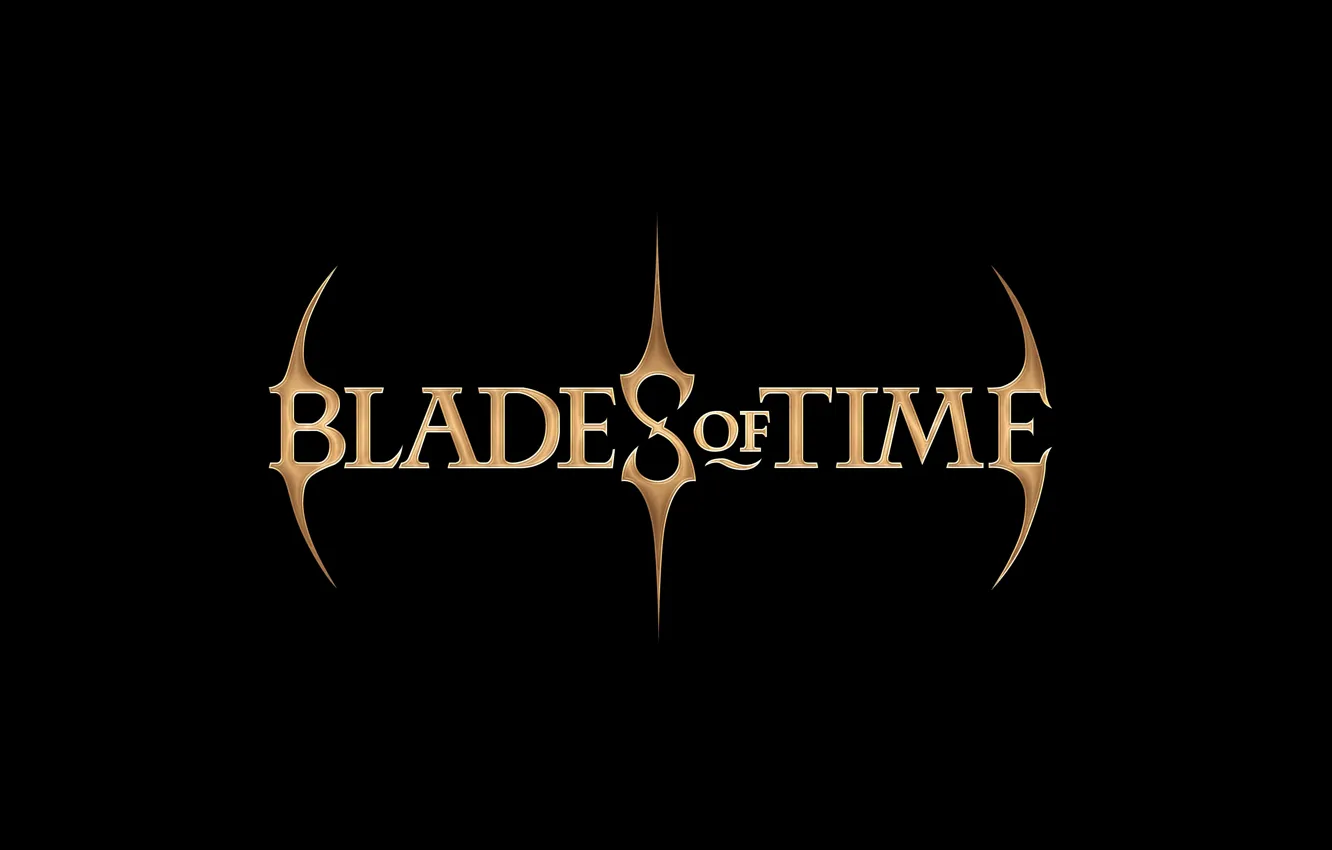 Фото обои надпись, Blades of time, клинки времени