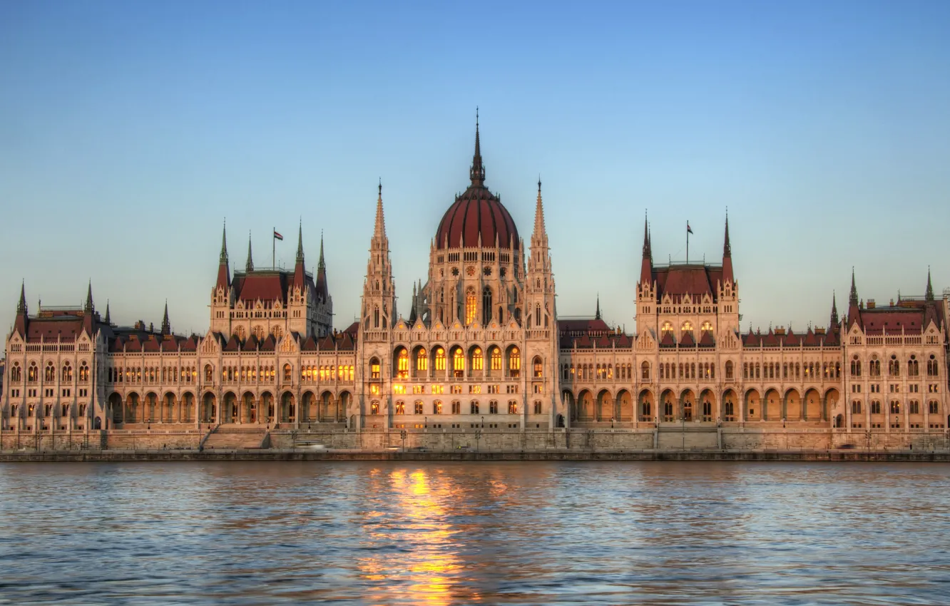 Фото обои архитектура, architecture, Венгрия, Будапешт, Budapest, здание парламента, Hungarian Parliament