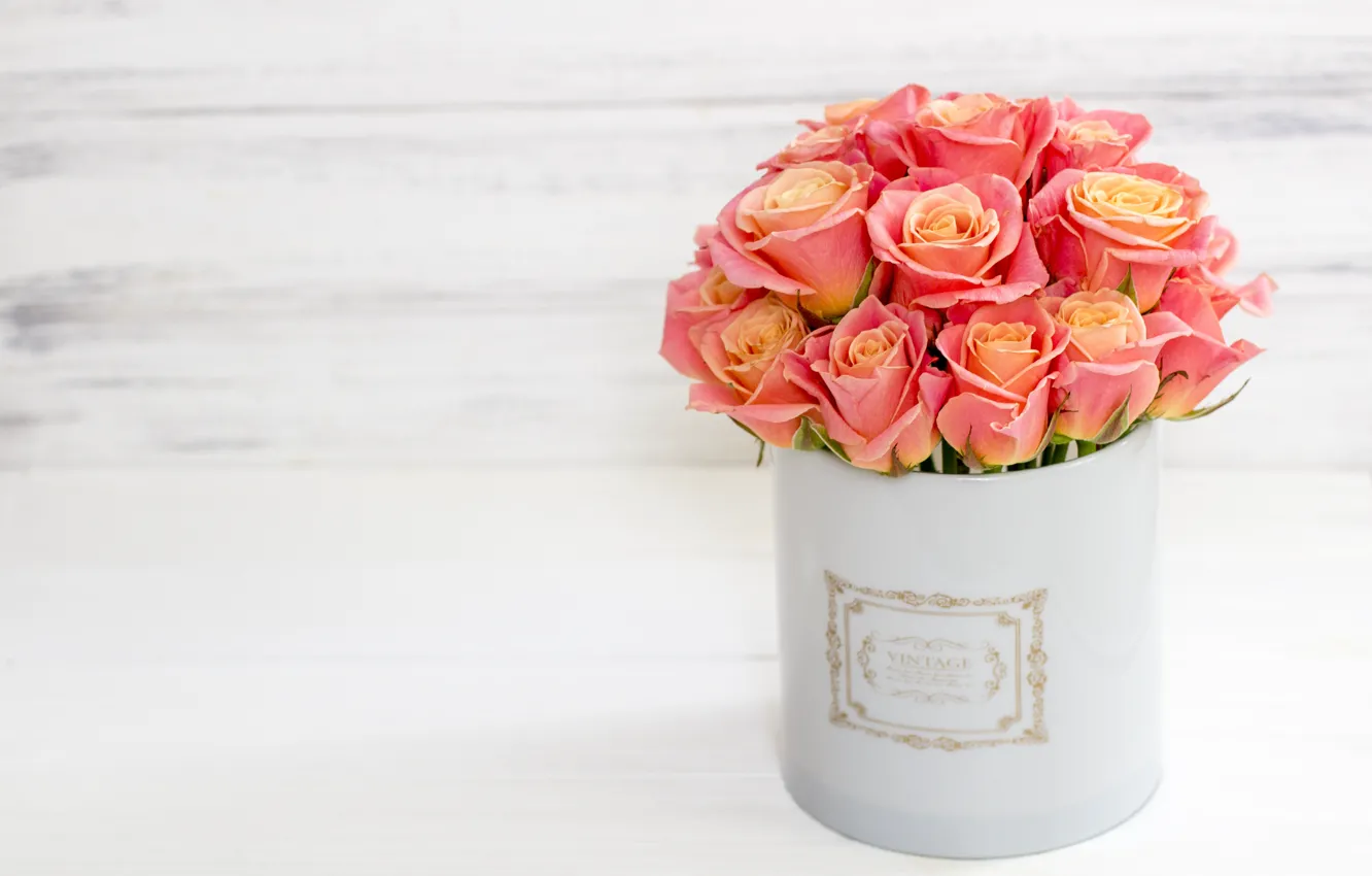 Фото обои любовь, цветы, коробка, розы, букет, love, pink, flowers