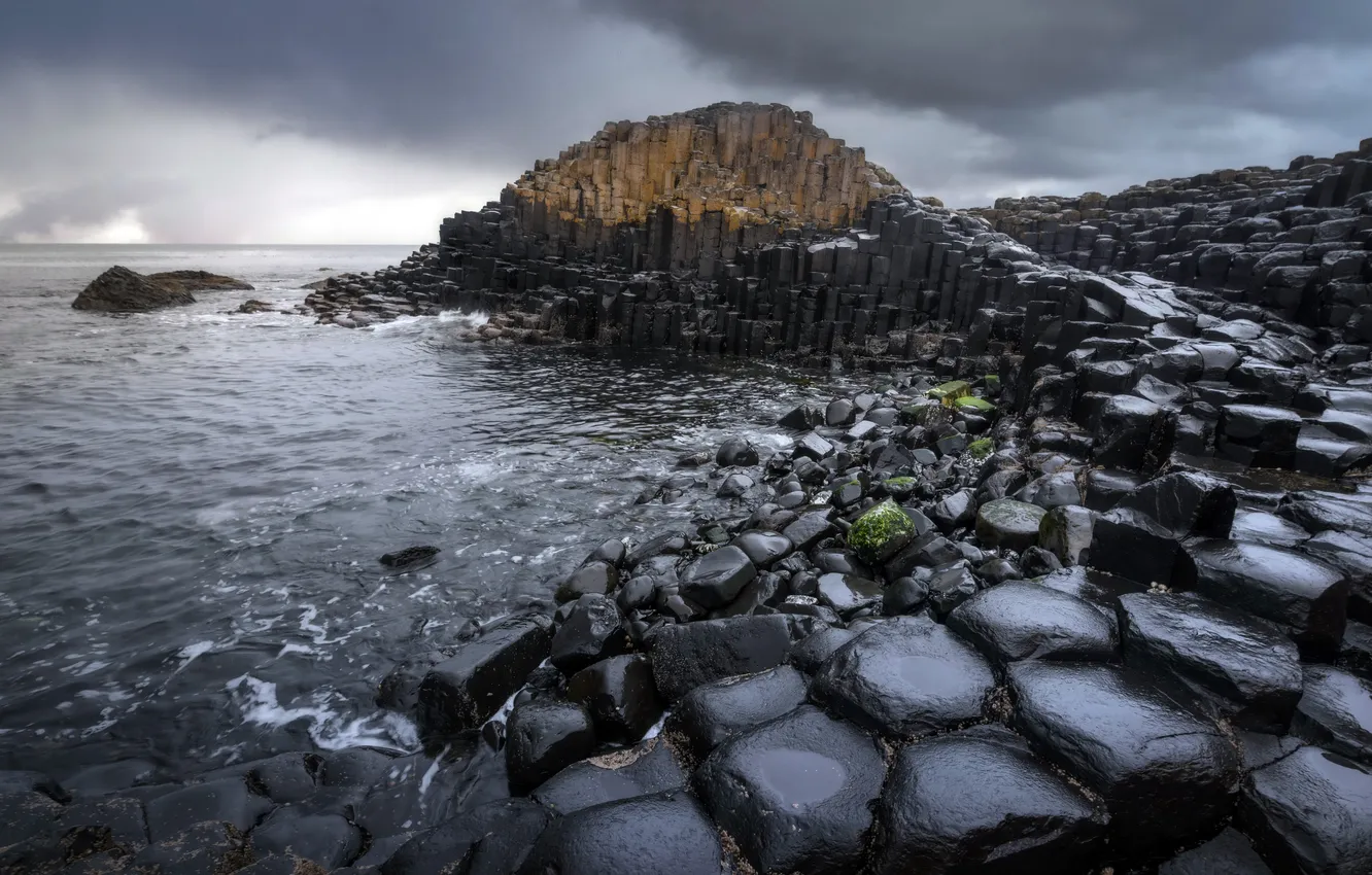 Фото обои море, скалы, берег