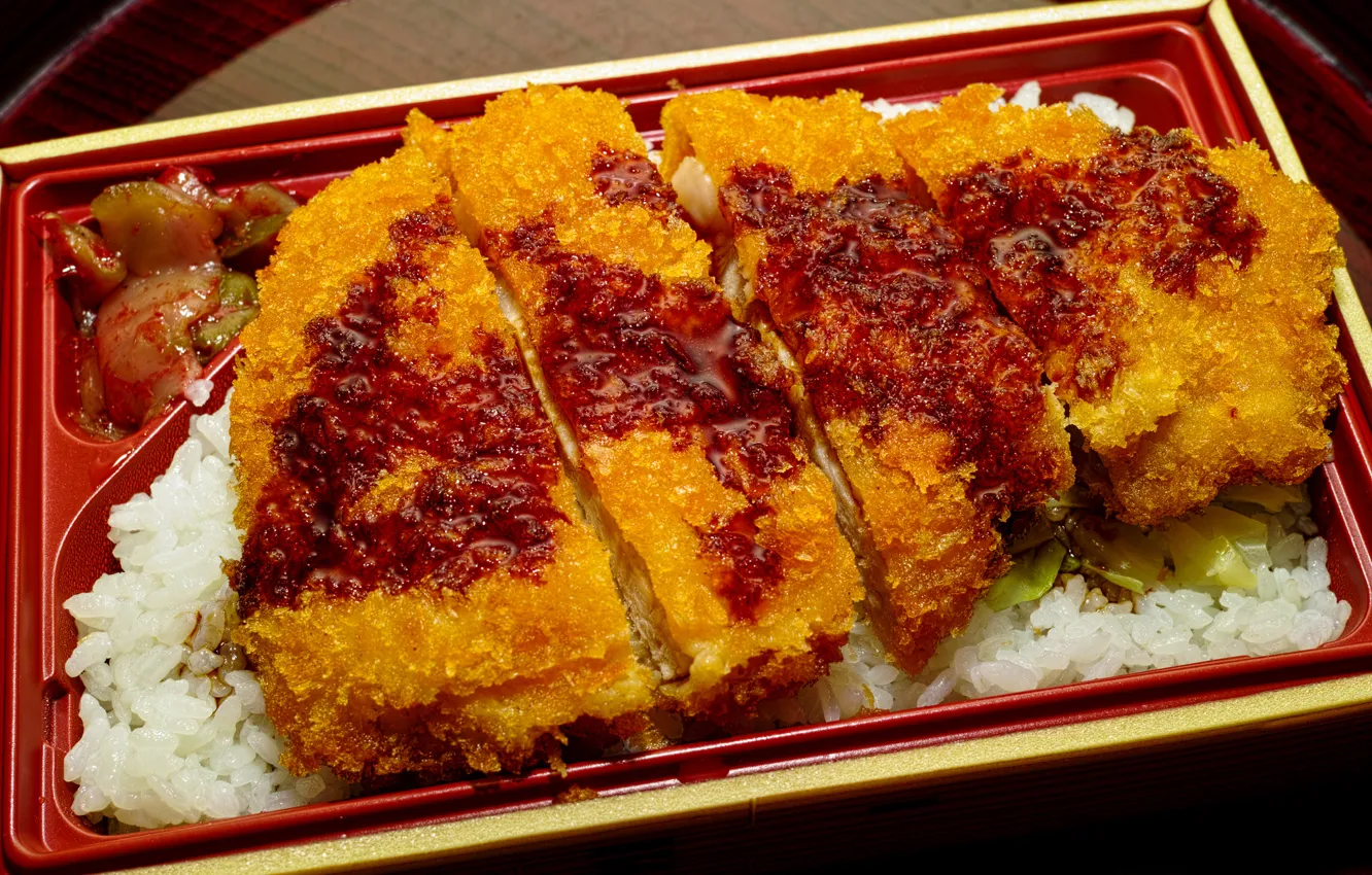 Фото обои еда, рыба, гарнир