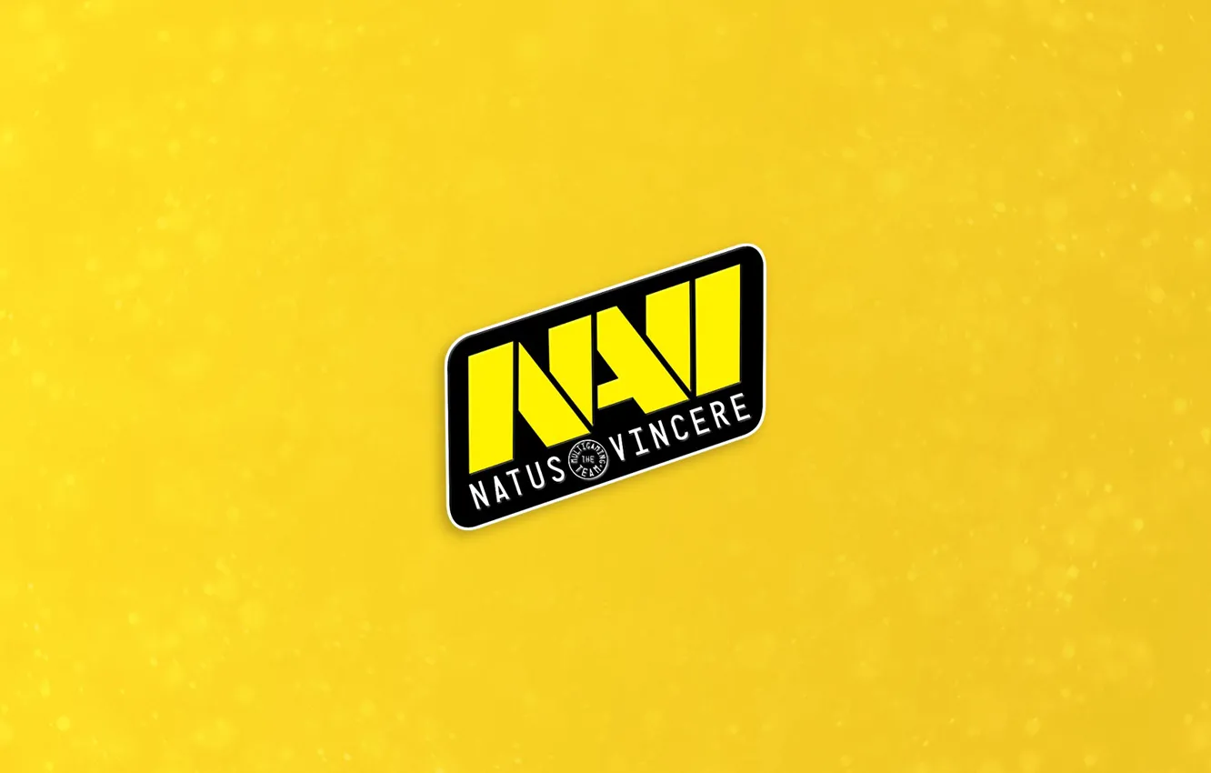 Фото обои logo, na'vi, fifa, League of Legends, hots, wot, yellow background, csgo