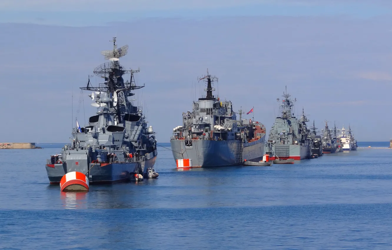 Фото обои корабли, Севастополь, День ВМФ