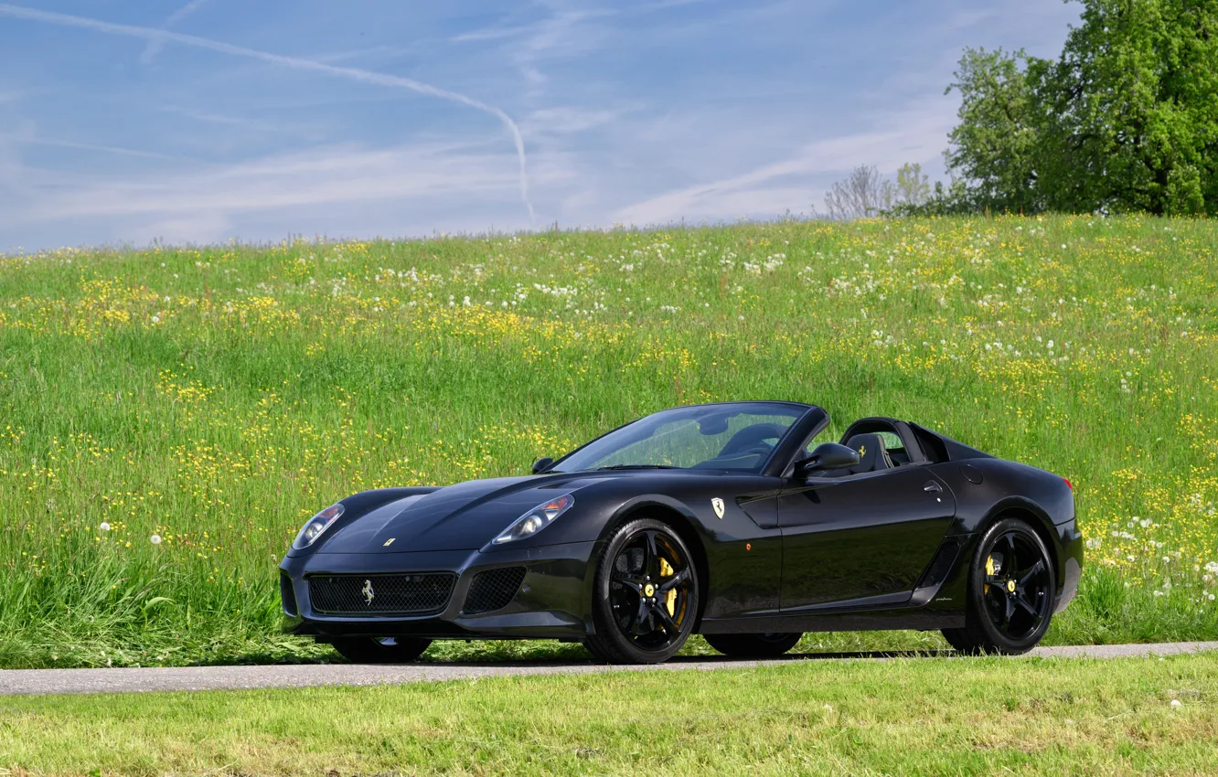 Фото обои Ferrari, black, SA Aperta, Ferrari SA Aperta