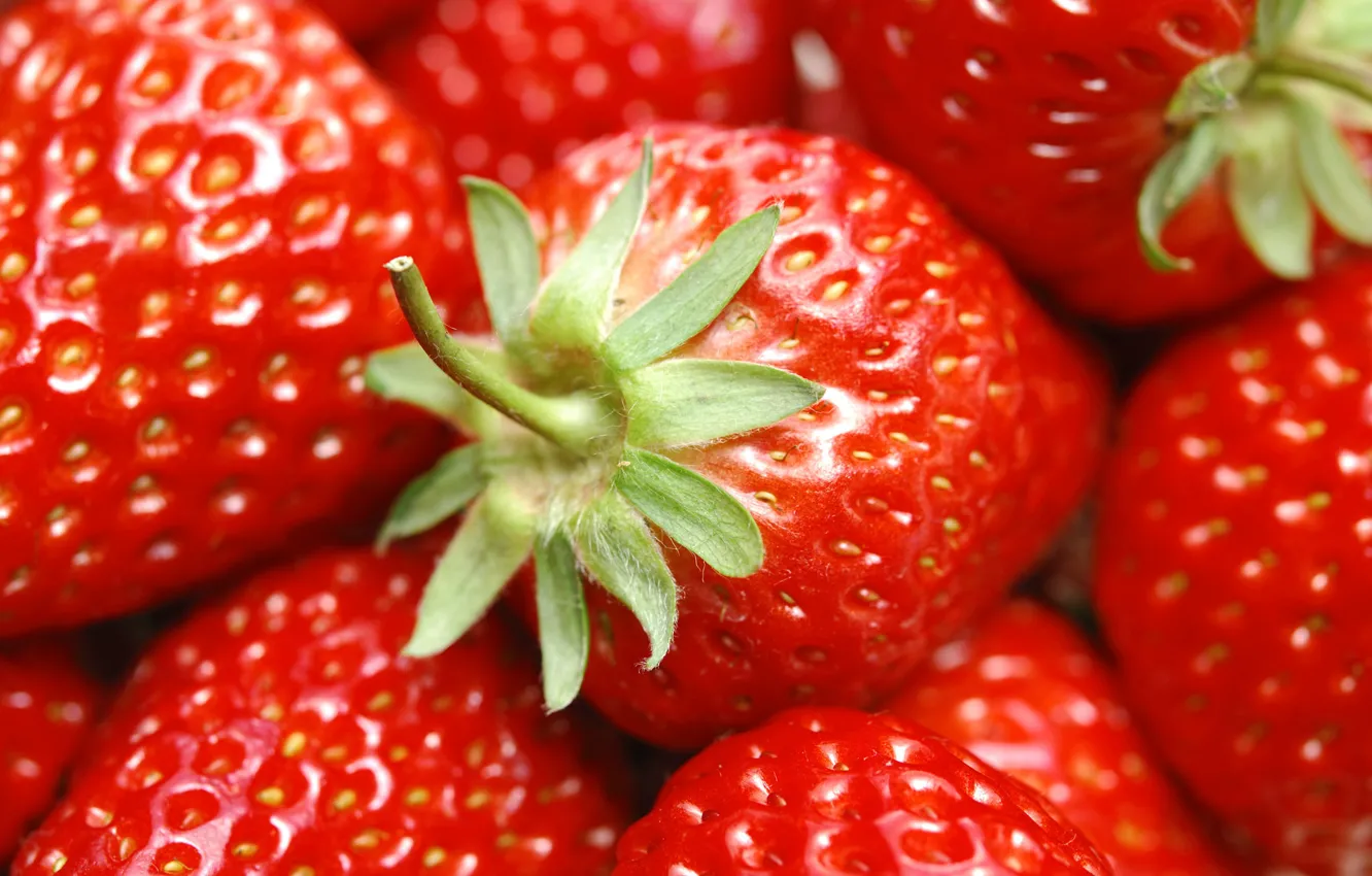Фото обои лето, красный, ягоды, еда, клубника