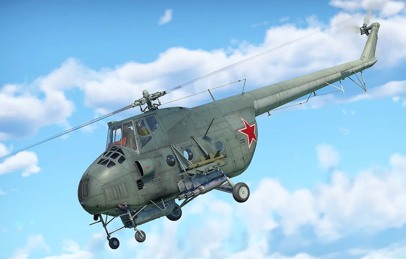 Фото обои СССР, ОКБ Миля, Многоцелевой ударный вертолёт, Ми-4АВ