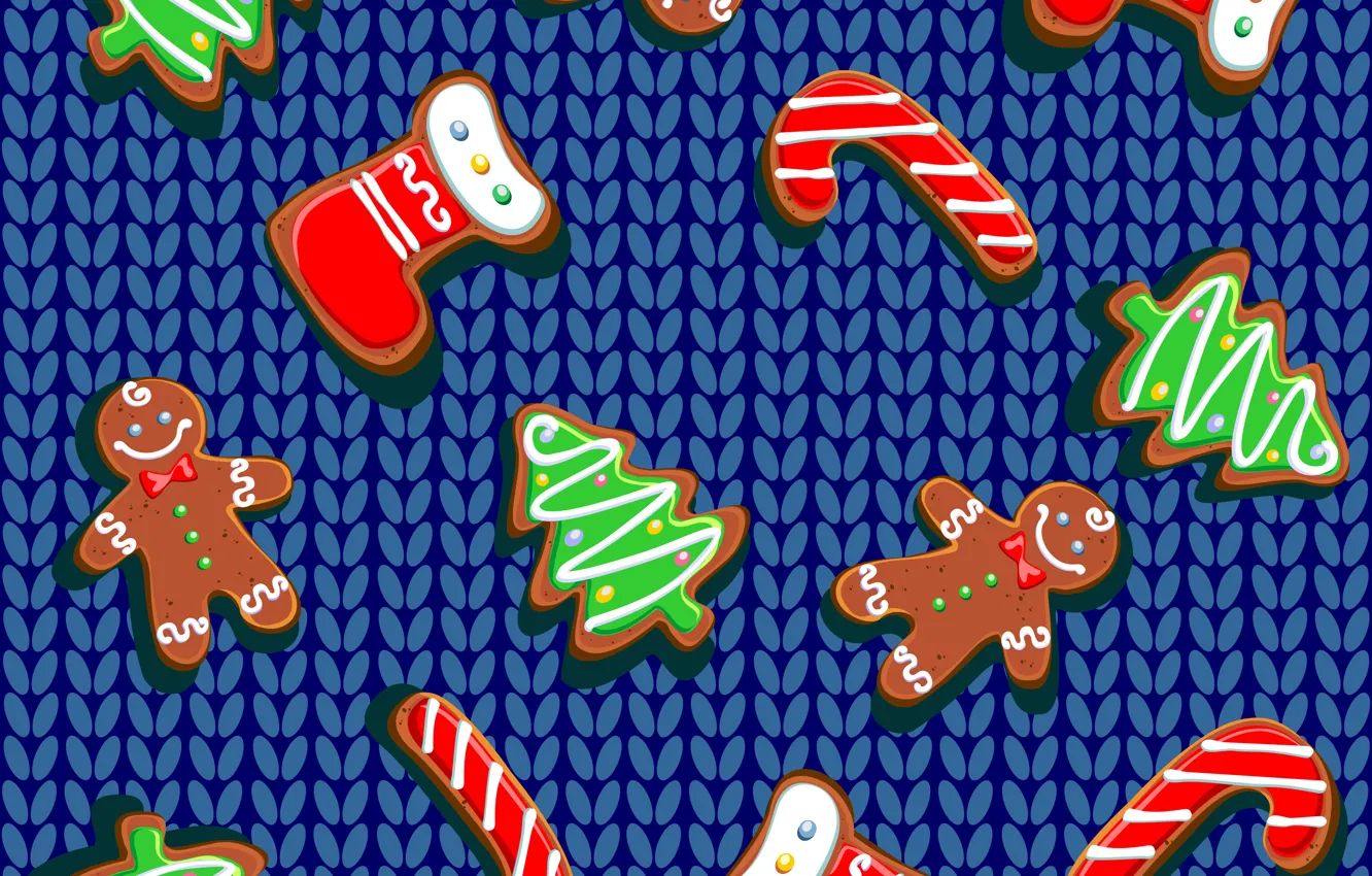 Фото обои украшения, фон, Новый Год, Рождество, Christmas, background, pattern, New Year