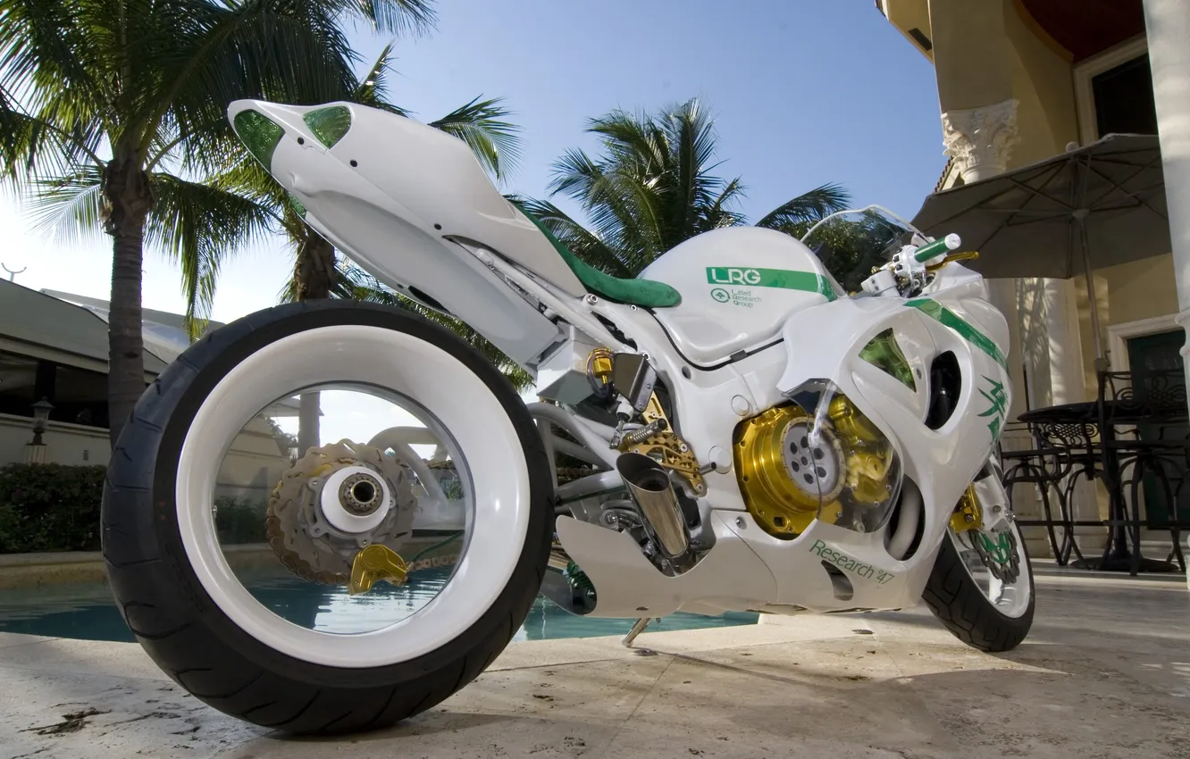 Фото обои тюнинг, мотоцикл, Yamaha, YZF-R