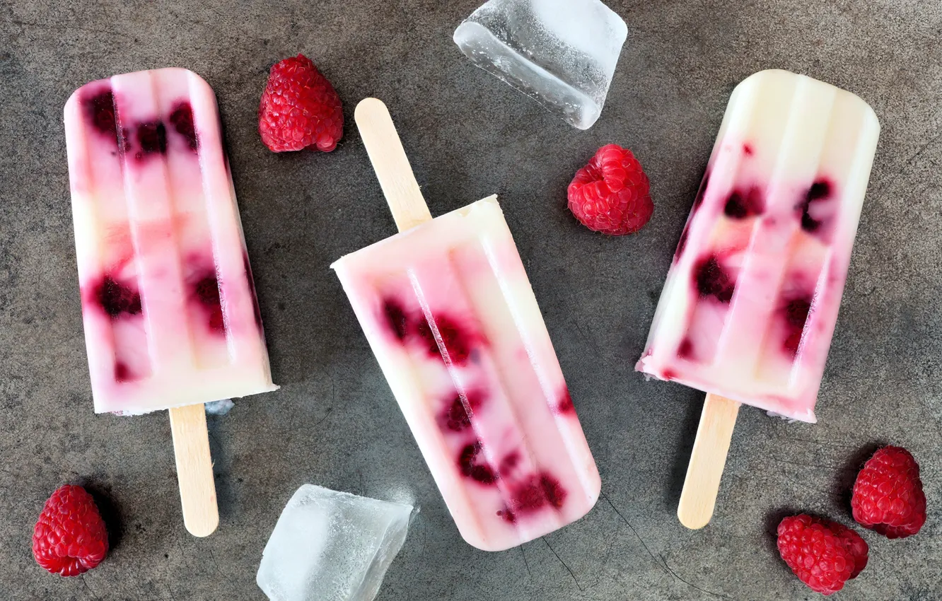 Фото обои лед, малина, мороженое, sweets, raspberry, ice cream