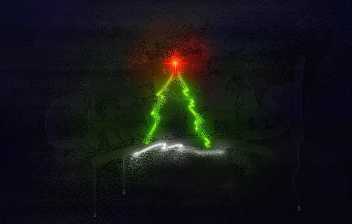 Фото обои праздник, елка, новый год, логотип, merry christmas