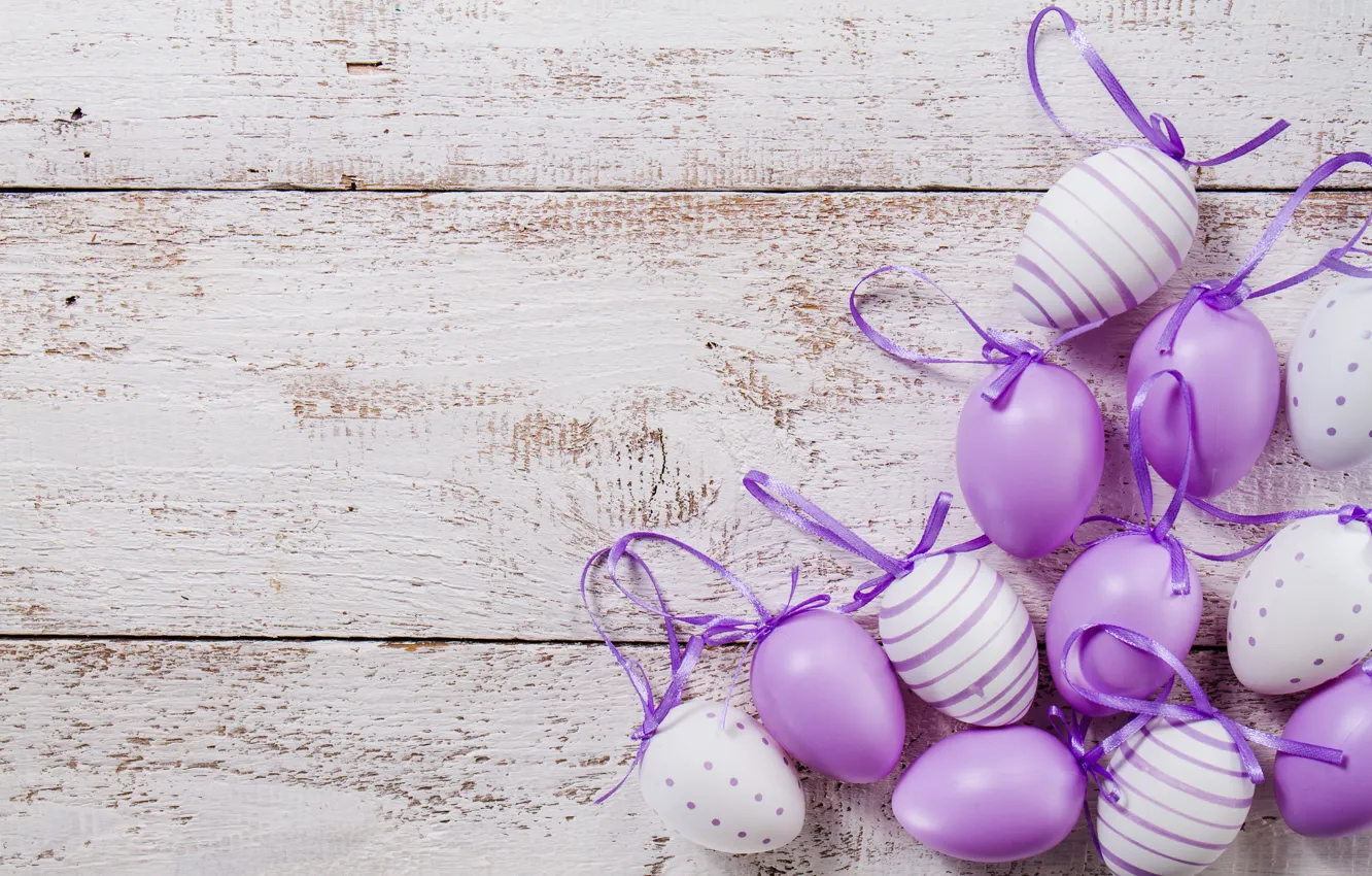 Фото обои яйца, весна, Пасха, wood, spring, Easter, purple, eggs