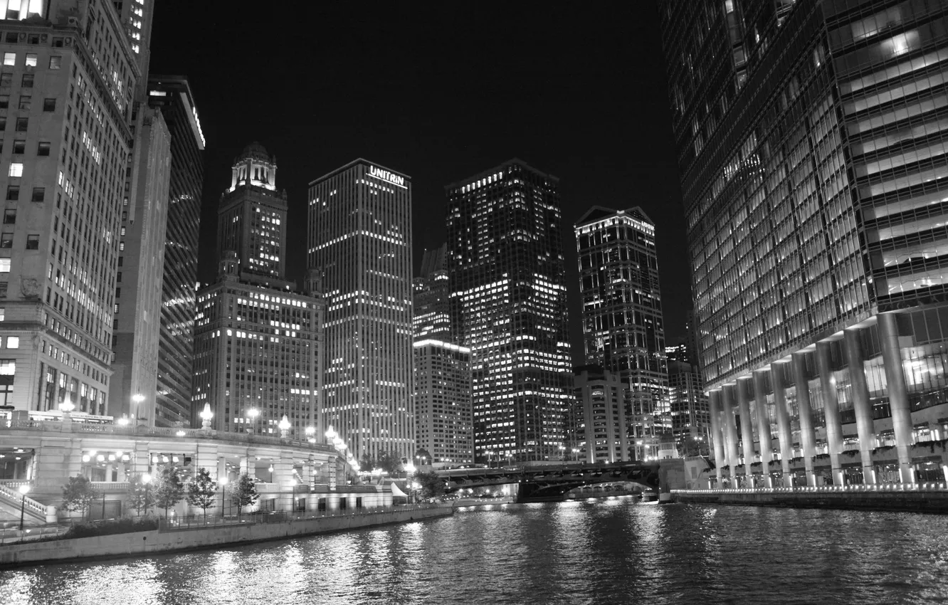 Фото обои city, небоскребы, USA, америка, чикаго, Chicago, сша, illinois
