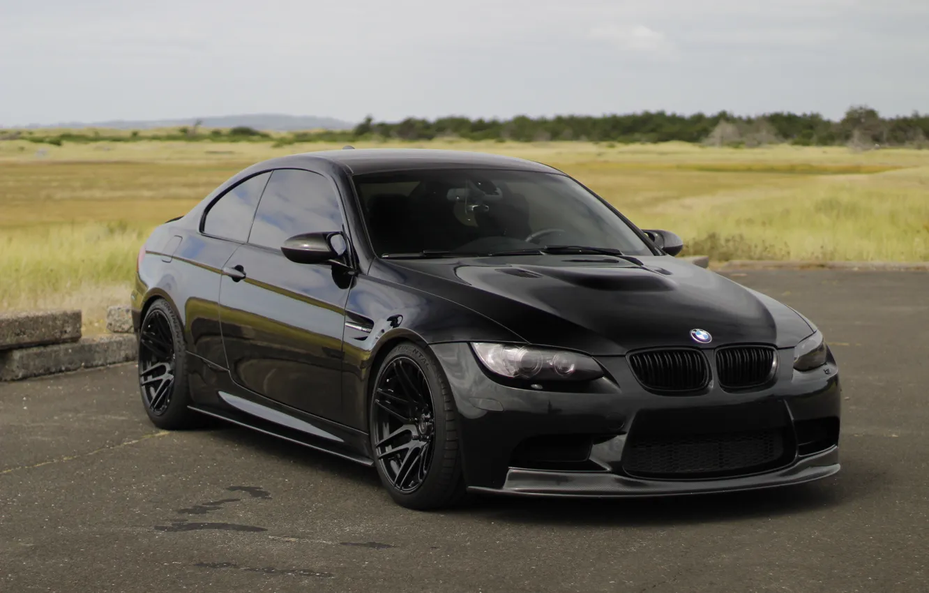 Фото обои BMW, Black, E92, M3