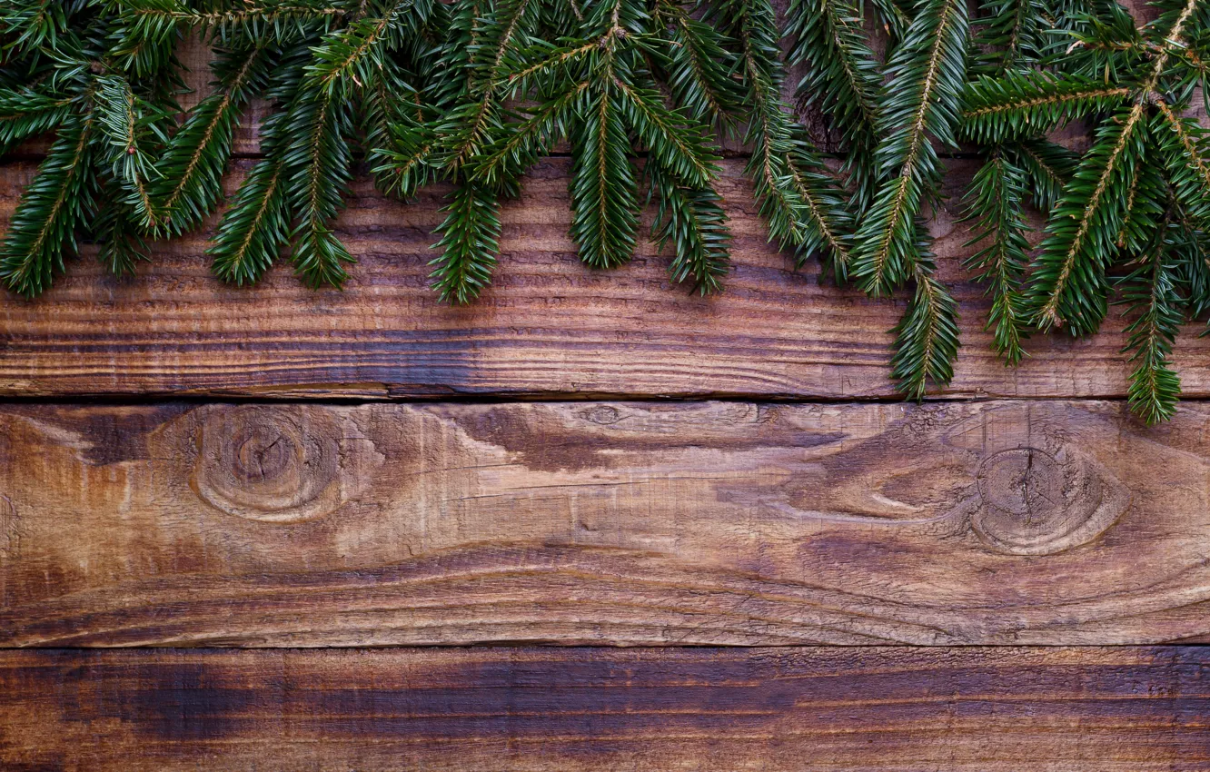 Фото обои фон, дерево, доски, елка, Christmas, wood, background, fir tree