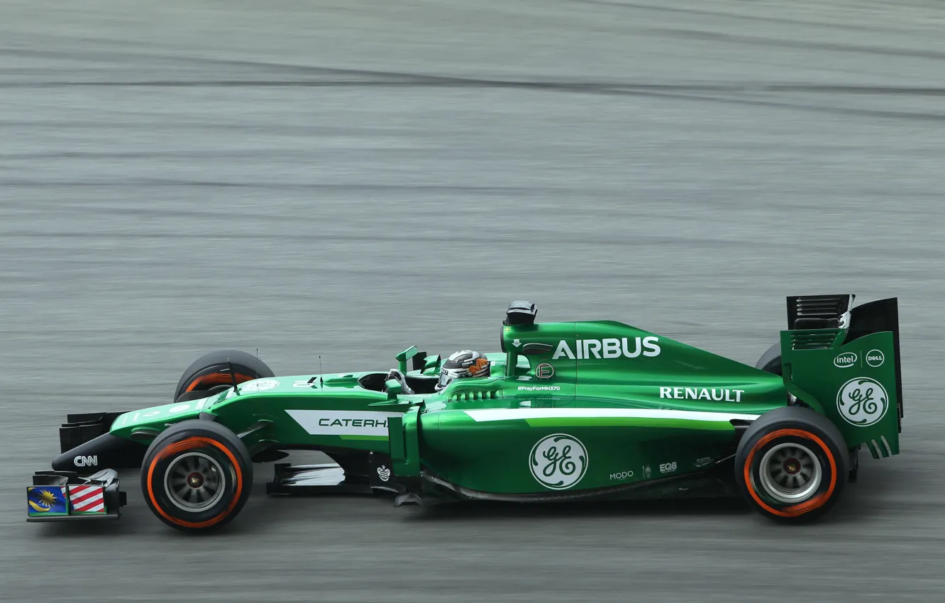 Фото обои Formula 1, Sepang, Caterham, Malaysia, Kamui Kobayashi, CT05