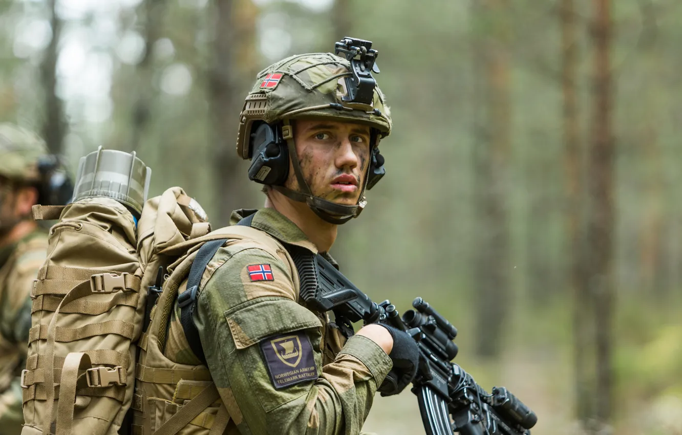 Фото обои оружие, солдат, Norwegian Army