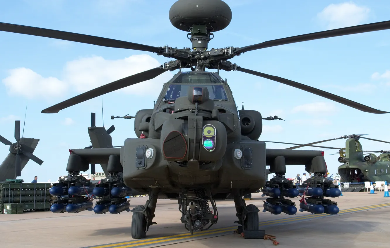 Фото обои вертолет, США, боевой, армии, helicopter, Apache, ударный, AH-64
