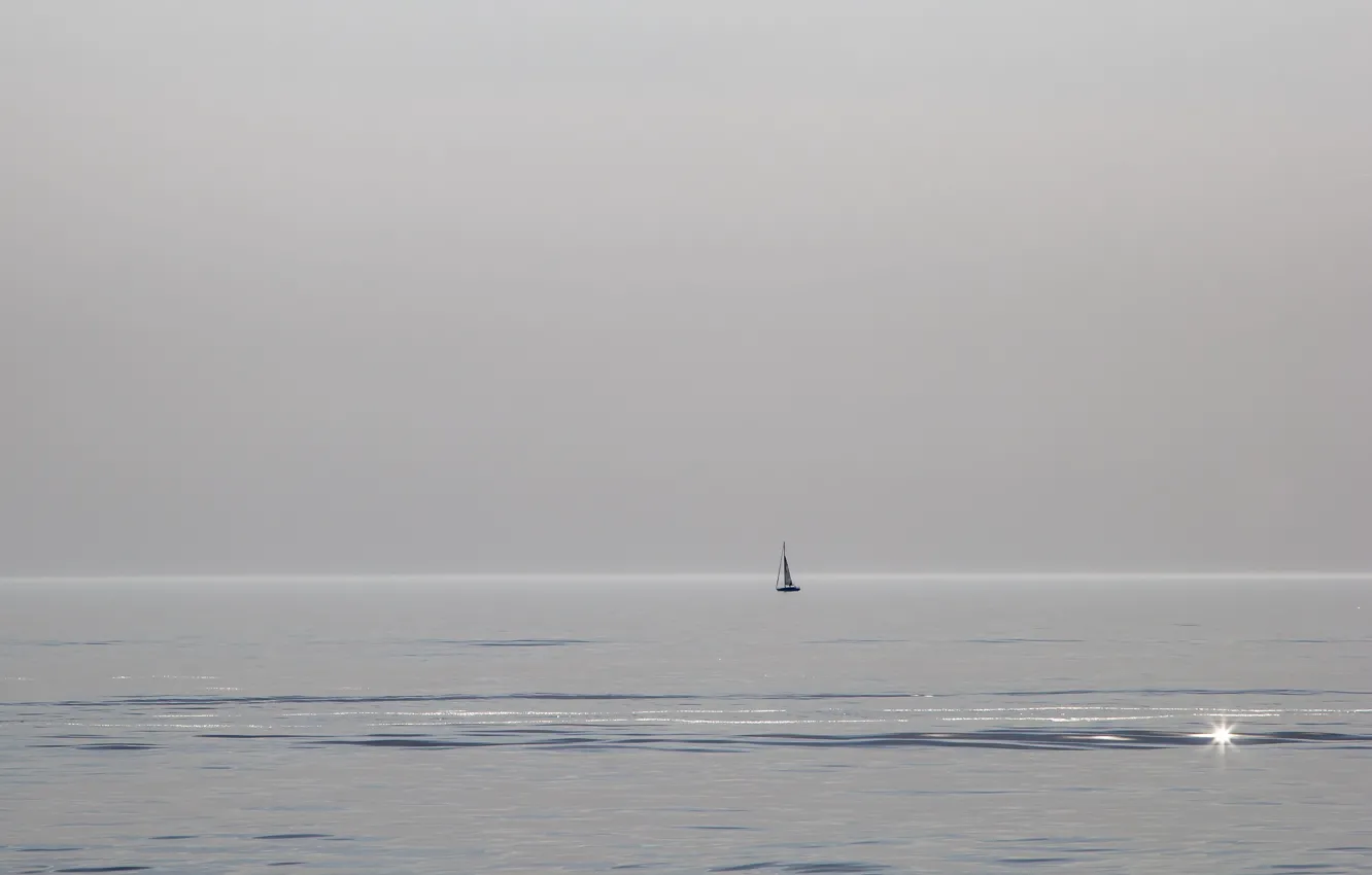 Фото обои Lake Michigan, South Haven, Sailing Solo