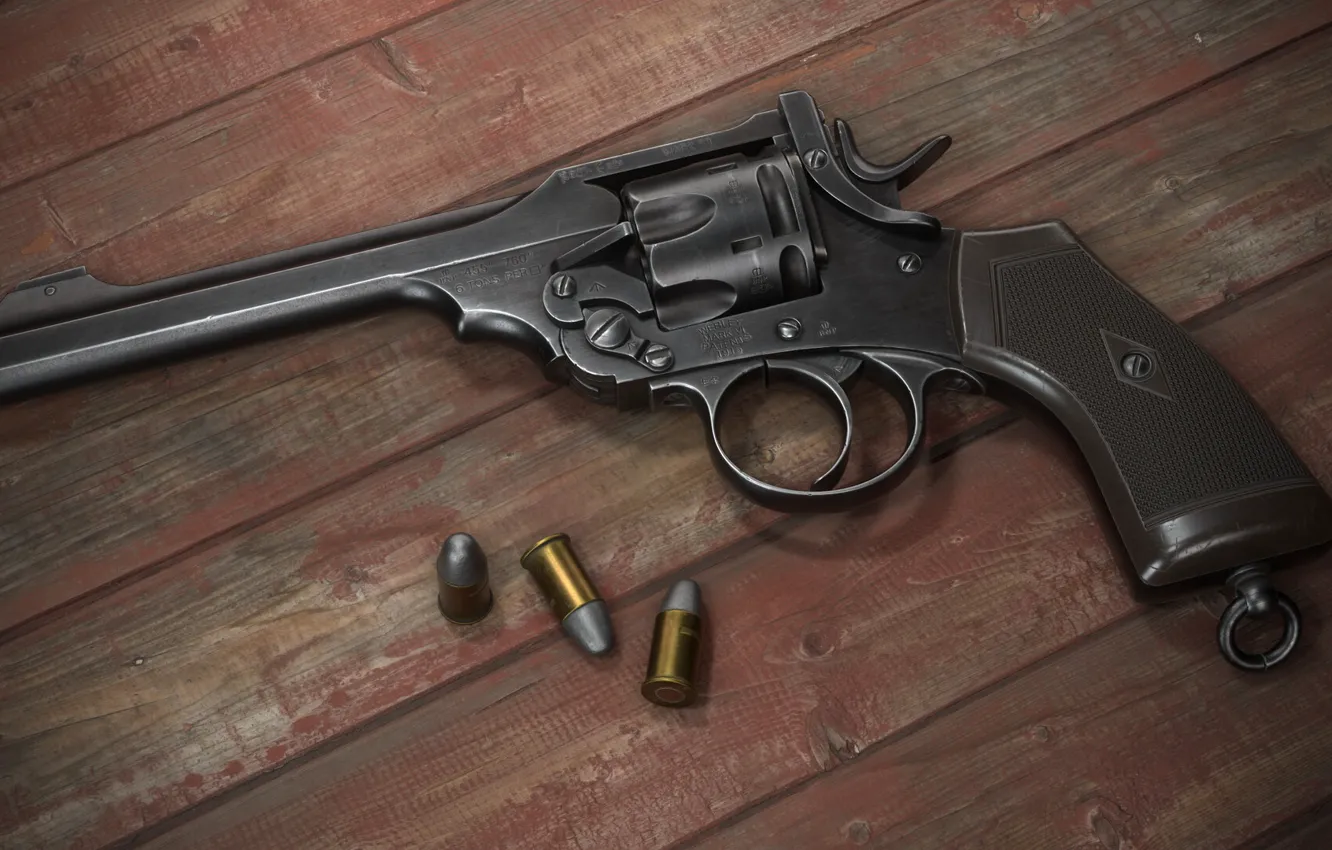 Фото обои Британия, Револьвер, Webley Mk. VI