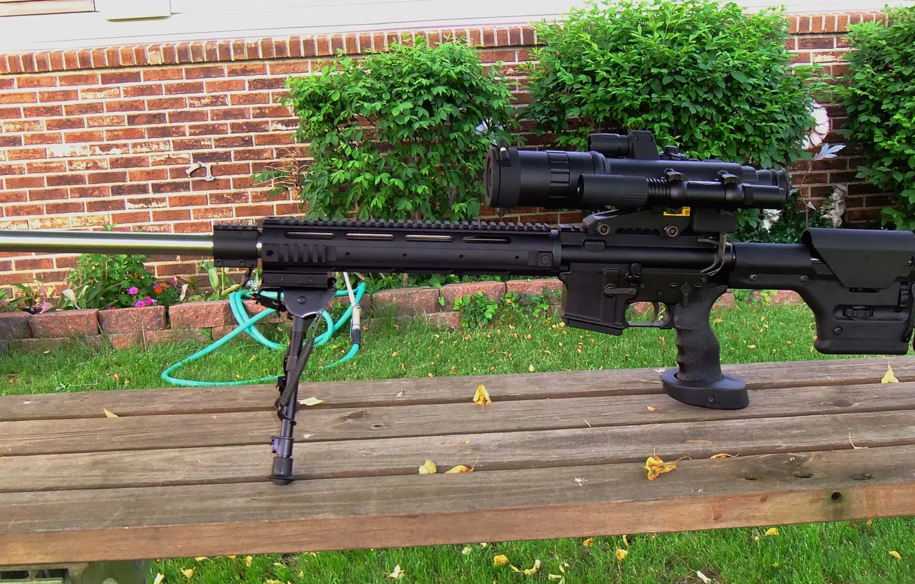 Фото обои оружие, оптика, снайперский вариант, AR-15, Varmint
