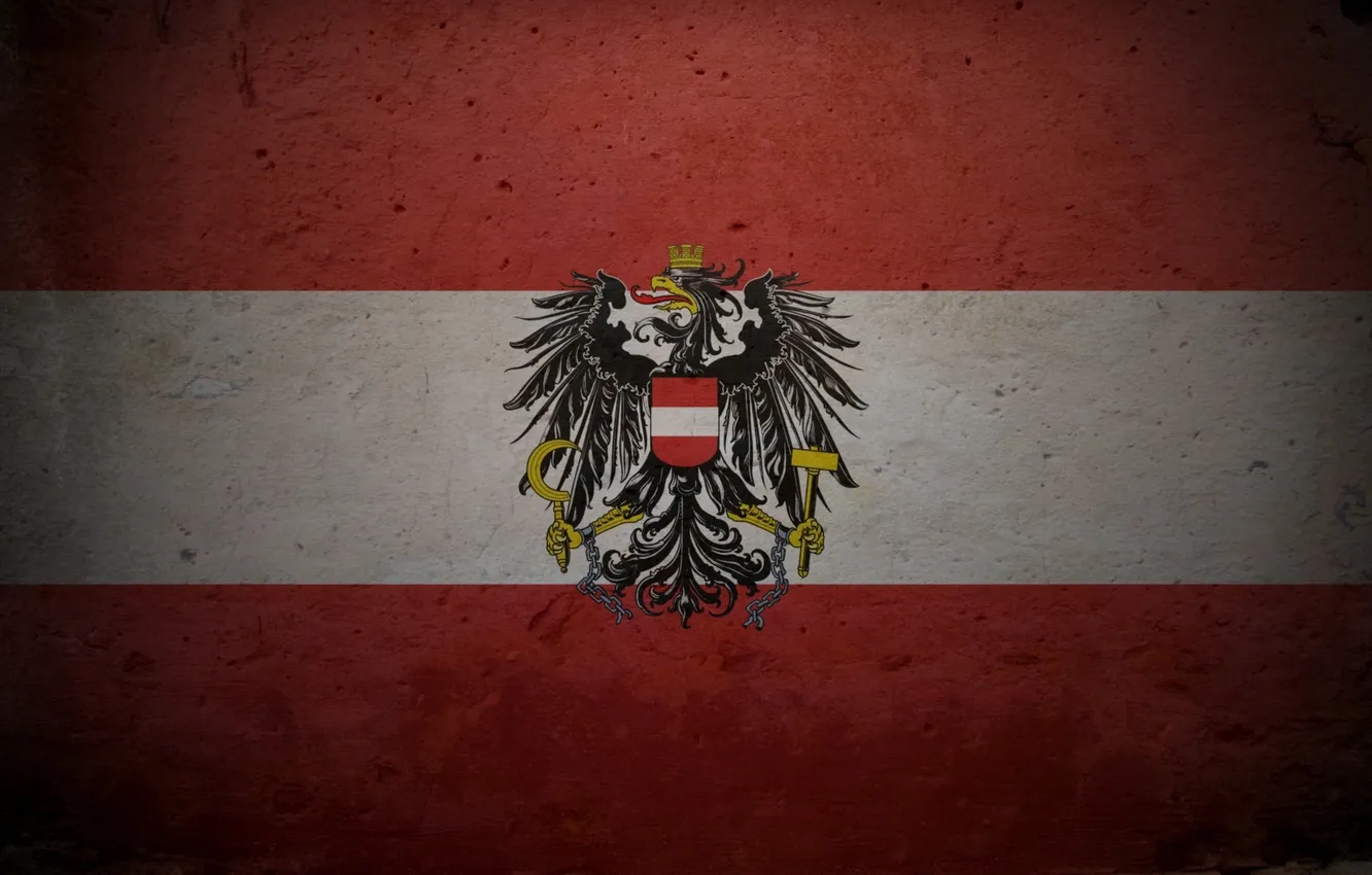Фото обои Австрия, флаг, герб