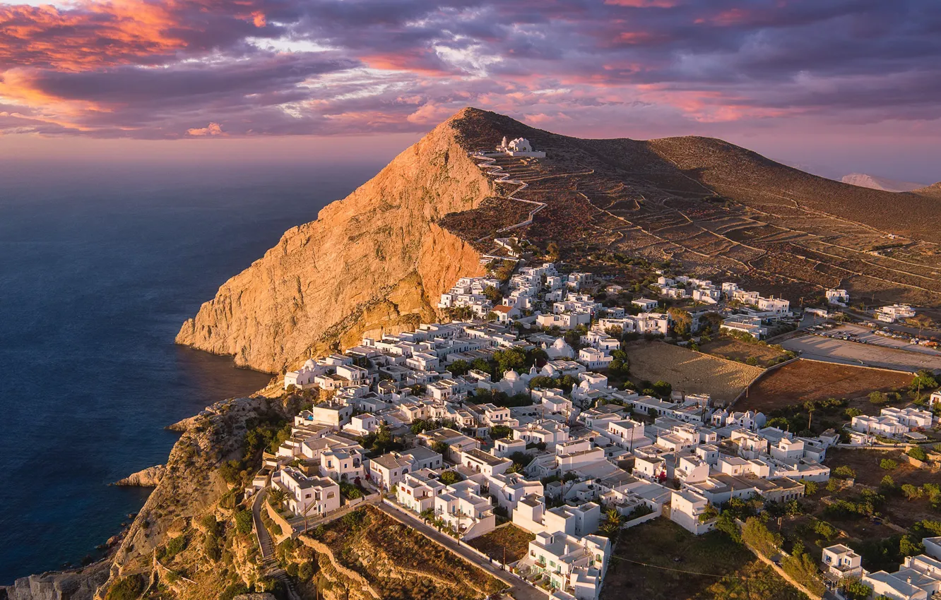 Фото обои island, Greece, South Aegean, Folégandros