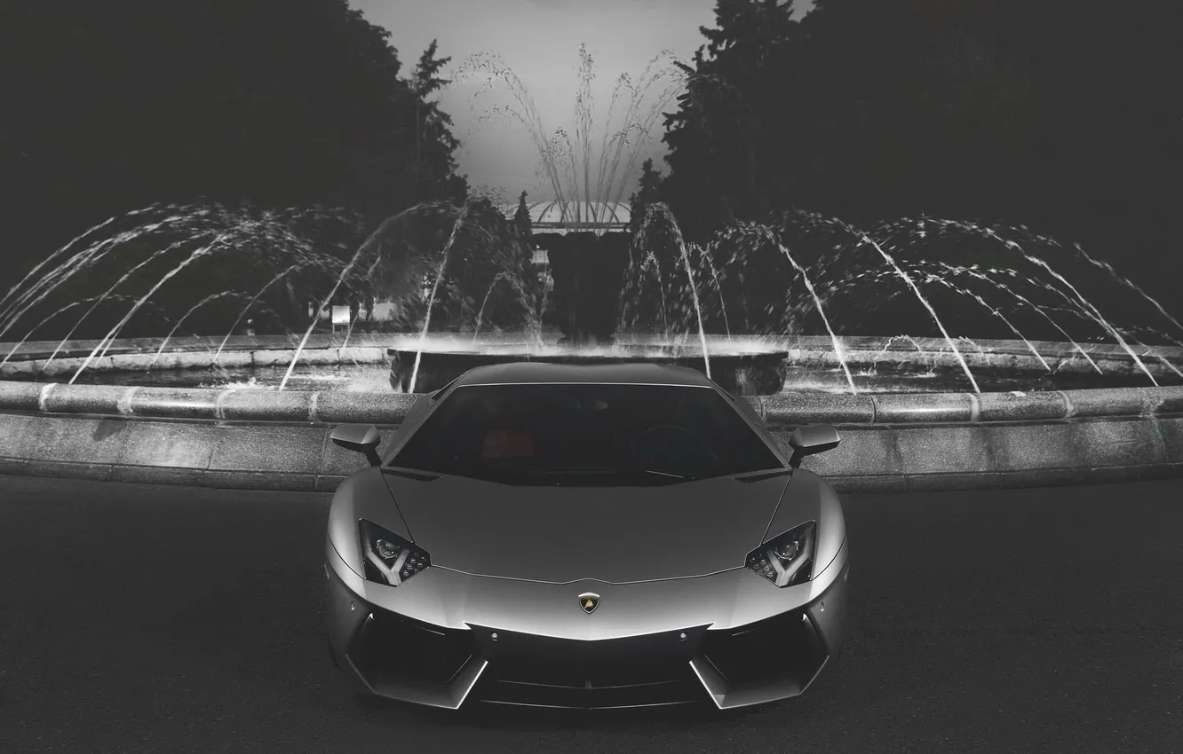 Фото обои lamborghini, moscow, aventador, lp-700, smoke edition