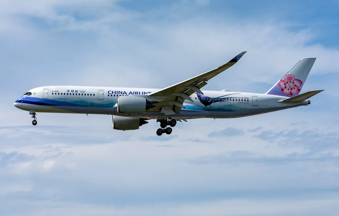 Фото обои Airbus, China Airlines, A350-900