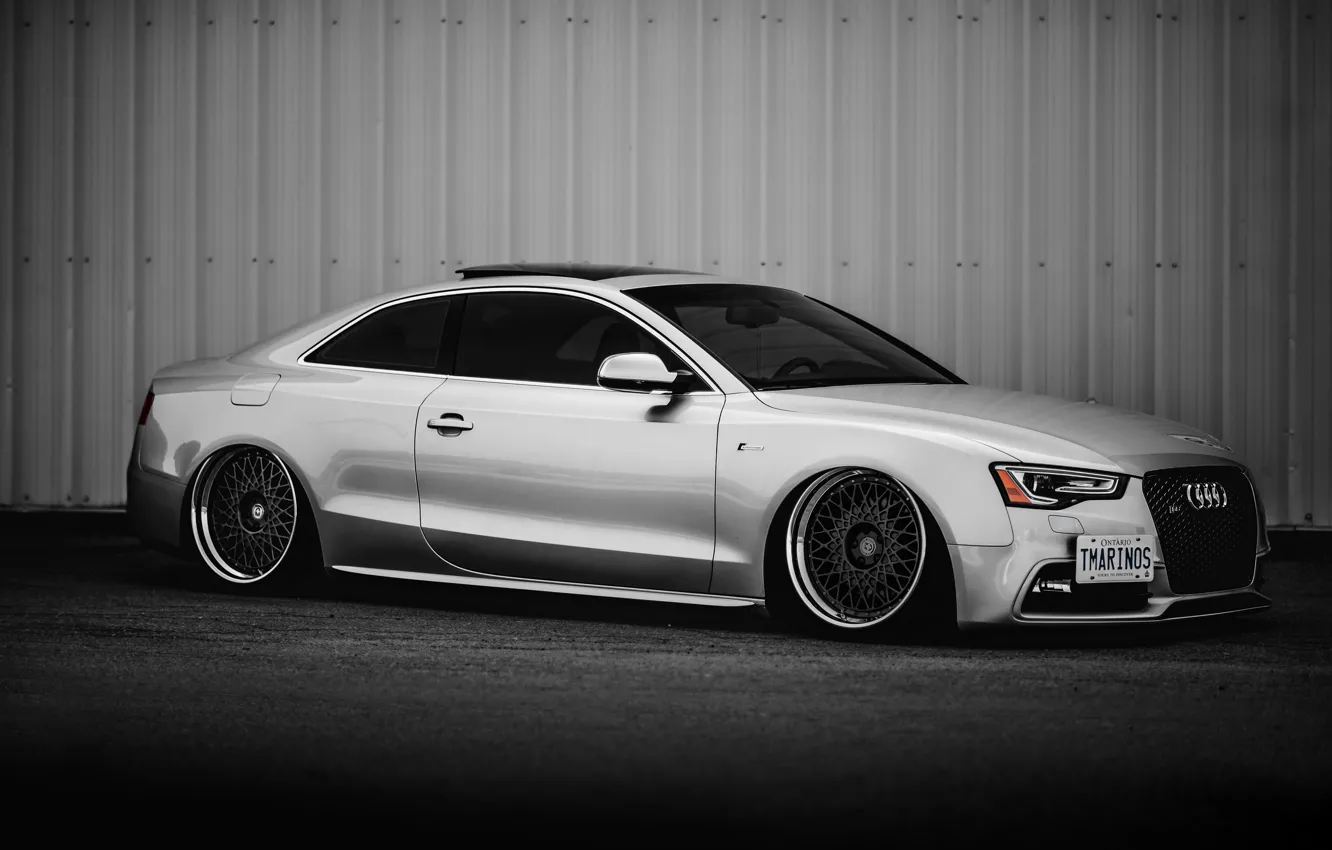 Фото обои car, tuning, stance, audi s5