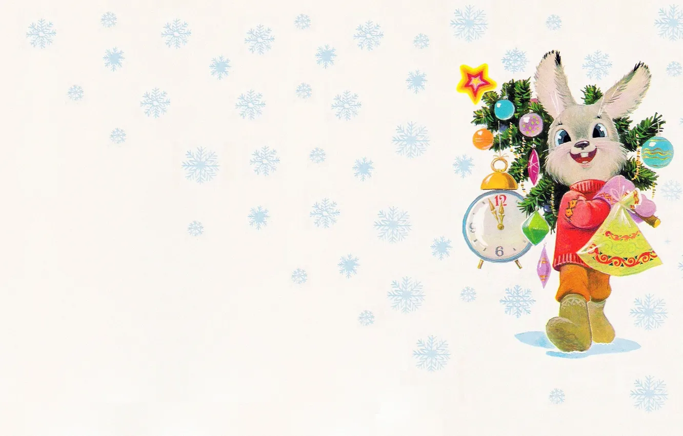 Фото обои настроение, праздник, новый год, арт, ёлочка, зхайчик, Владимир Зарубин