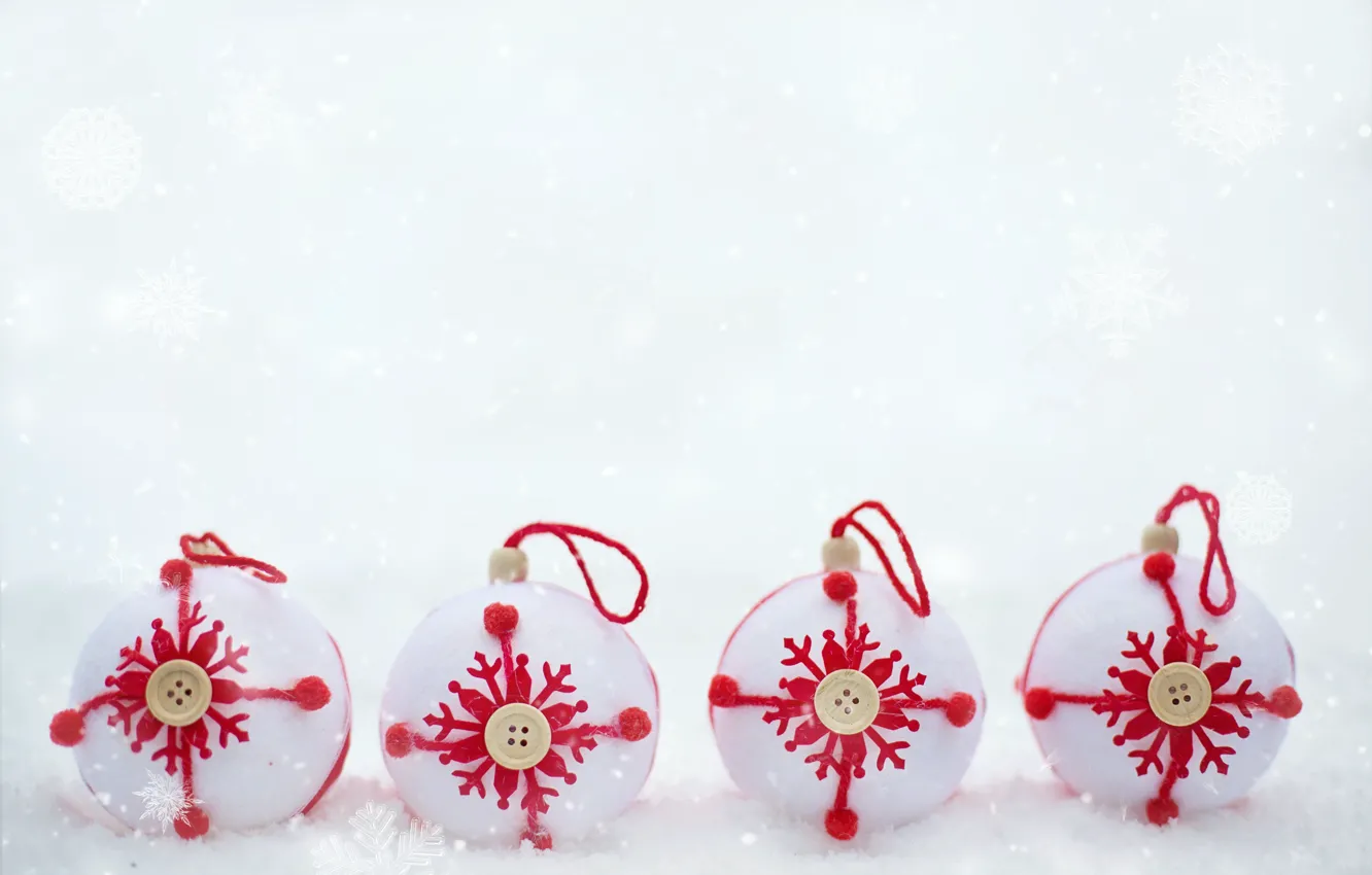 Фото обои зима, шарики, праздник, Рождество, Новый год, новогодние украшения, новогодние декорации
