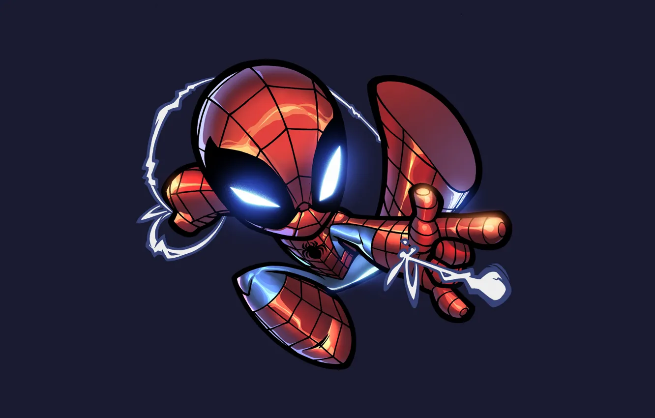 Фото обои человек-паук, spider-man, паутина, паук, spider, костюм, супергерой, человек паук