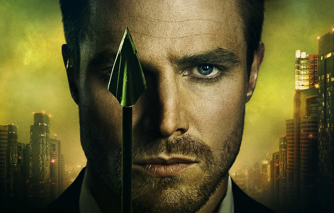 Фото обои лицо, герой, стрела, мужчина, сериал, arrow, oliver queen, stephen amell