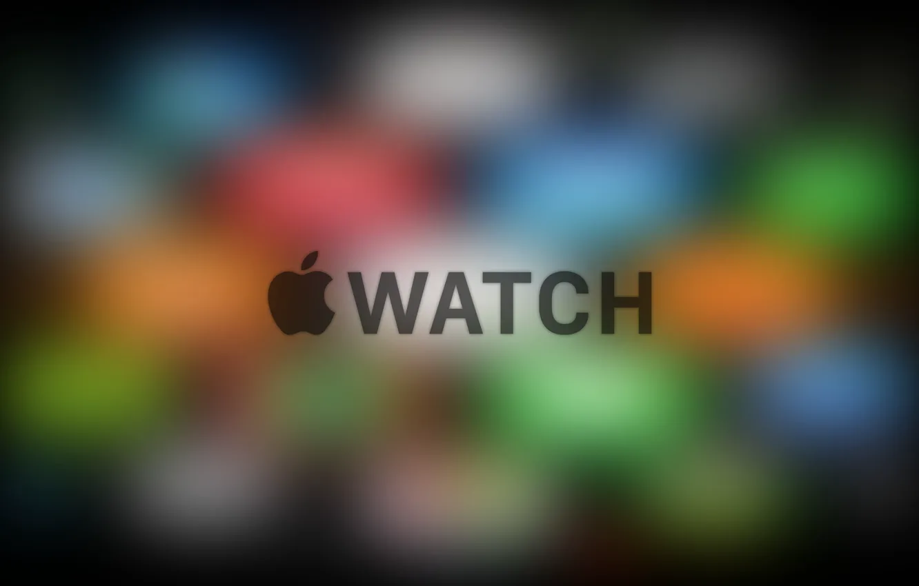 Фото обои Apple, iPhone, Logo, Color, iOS, iMac, Retina, Blurred