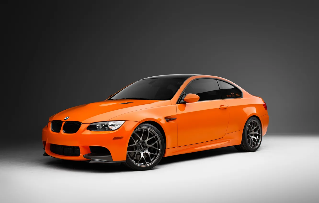 Фото обои BMW, оранж, E92