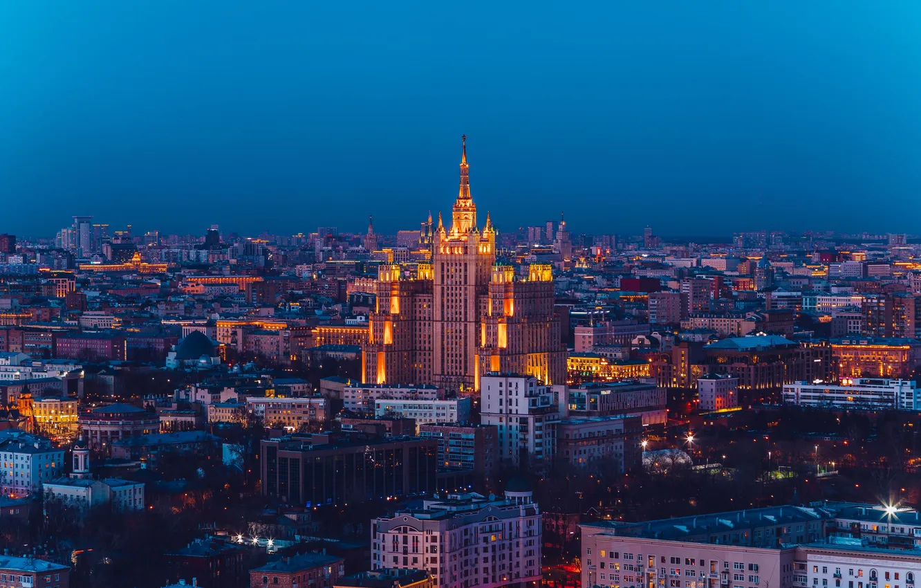 Фото обои Дмитрий Трепольский, Москва, высотка