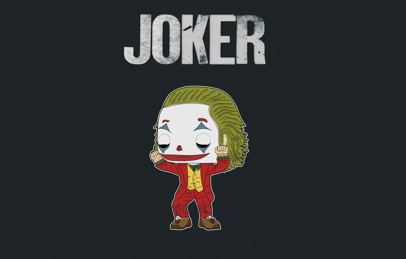 Фото обои рисунок, арт, Джокер, art, Joker, 2019