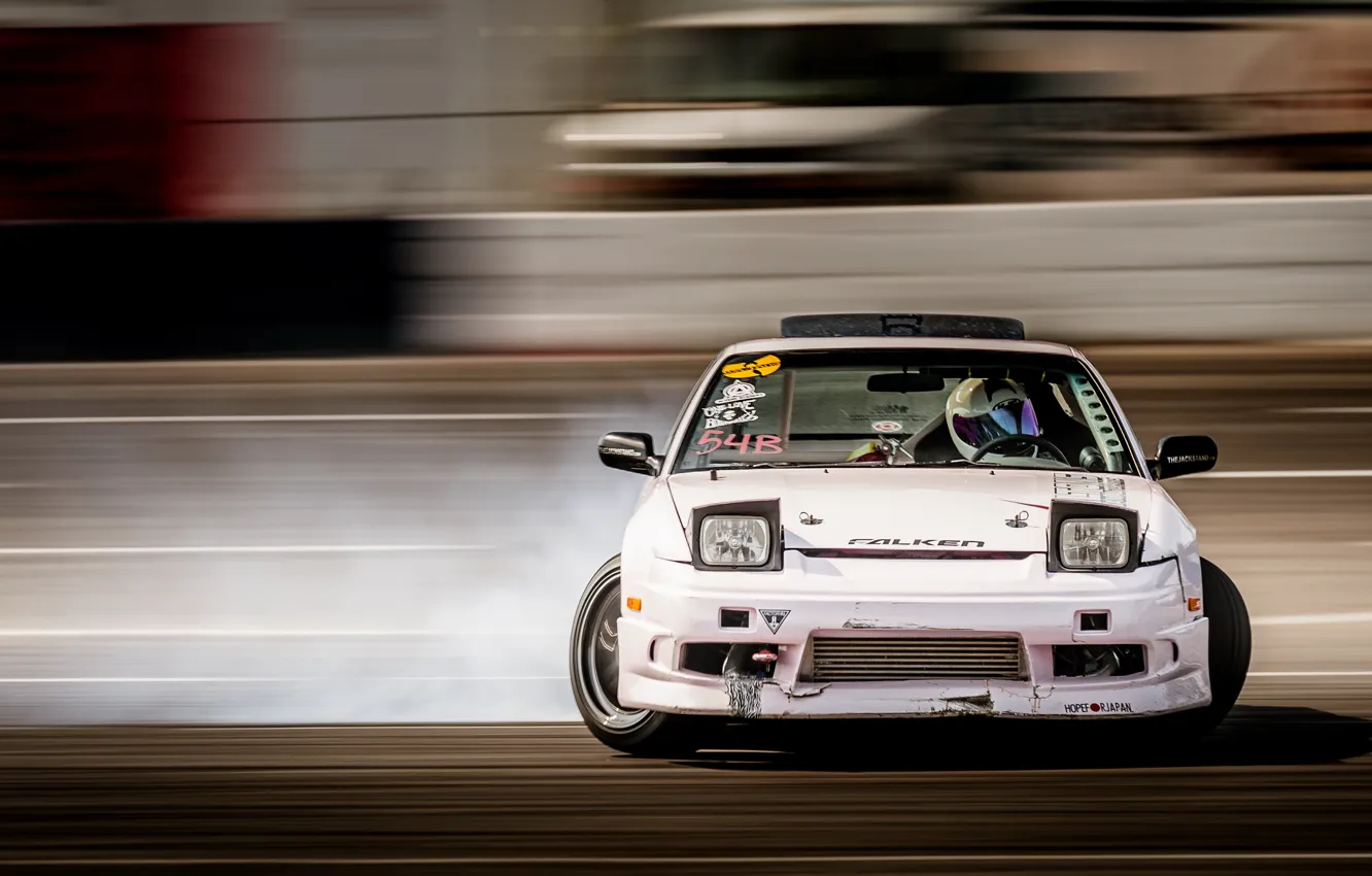 Фото обои авто, занос, дрифт, drift, гонщик