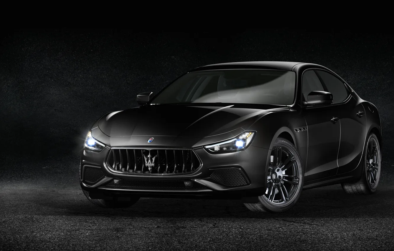 Фото обои Maserati, 2018, Ghibli S, Q4 Nerissimo